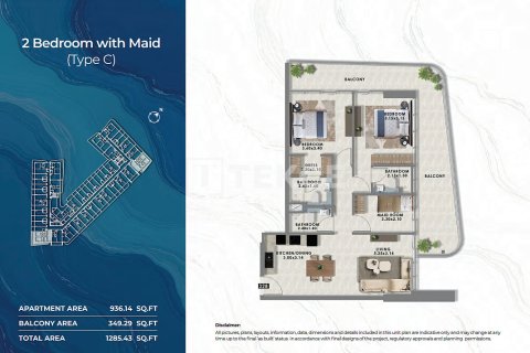 Apartment in Dubai 3 bedrooms, 166 sq.m. № 95182 - photo 12