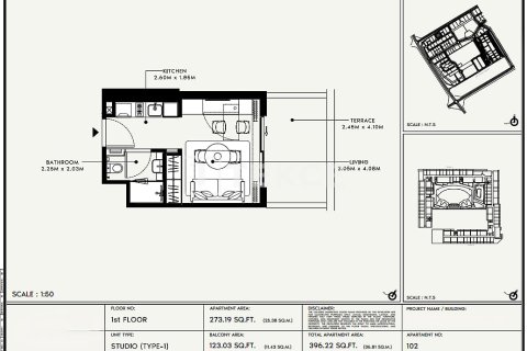 Купить квартиру в Дубай Студио-Сити, Дубай: 2 спальни, 97м², № 90702 - фото 11
