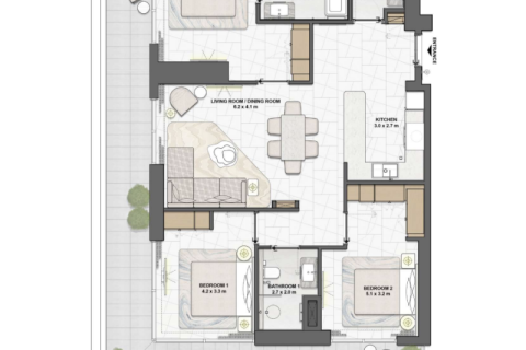 شقة في Maritime City, دبي 1غرف نوم, 71 م² رقم 92574 - صورة 6