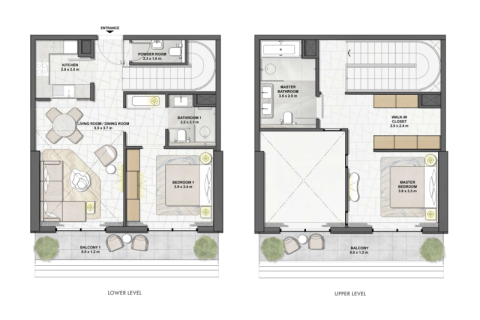 شقة في Maritime City, دبي 1غرف نوم, 71 م² رقم 92574 - صورة 7