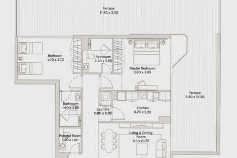 Apartment in Downtown Jebel Ali, Dubai studio, 38 sq.m. № 92577 - photo 11
