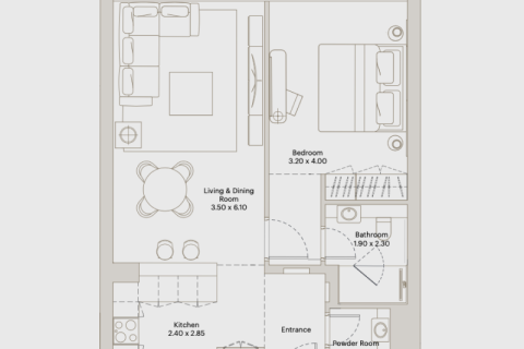 Apartment in Downtown Jebel Ali, Dubai studio, 38 sq.m. № 92577 - photo 7