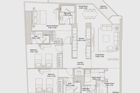 Apartment in Downtown Jebel Ali, Dubai studio, 38 sq.m. № 92577 - photo 9