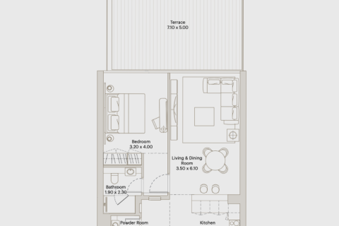 Apartment in Downtown Jebel Ali, Dubai studio, 38 sq.m. № 92577 - photo 10