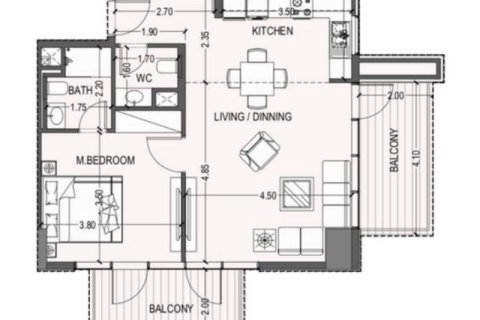 Apartamento en Jumeirah Village Circle, Dubai, estudio, 40 m², № 92578 - foto 4