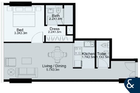 Apartamento en Silverene, Dubai Marina, Dubai, 1 dormitorio, 57 m², № 75944 - foto 8