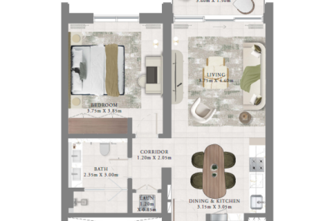 Apartment in Dubai Creek Harbour (The Lagoons), Dubai 1 bedroom, 71 sq.m. № 92668 - photo 5