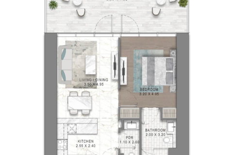 Apartment in Sheikh Zayed Road, Dubai 1 bedroom, 37 sq.m. № 92661 - photo 3