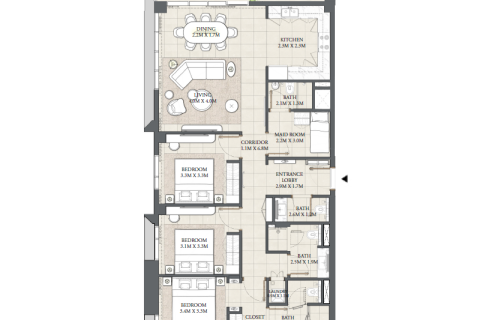 شقة في خور دبي, دبي 1غرف نوم, 57 م² رقم 92671 - صورة 7