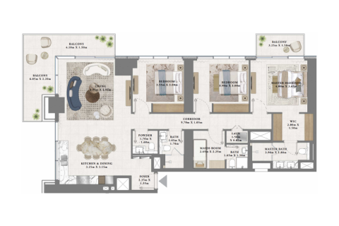 Apartment in Dubai Creek Harbour (The Lagoons), Dubai 1 bedroom, 70 sq.m. № 92667 - photo 6