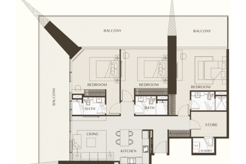 Apartment in Business Bay, Dubai studio, 57 sq.m. № 92662 - photo 11