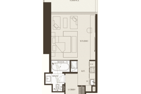 Apartment in Business Bay, Dubai studio, 57 sq.m. № 92662 - photo 8