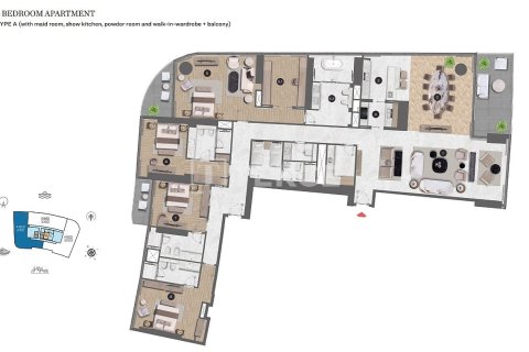 Penthouse à Dubai Marina, Dubai, 6 chambres, 1505 m², № 8514 - photo 29