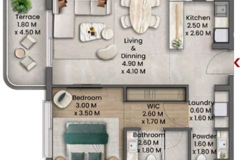 Apartment in Talea in Maritime City, Dubai 1 bedroom, 70 sq.m. № 103899 - photo 18