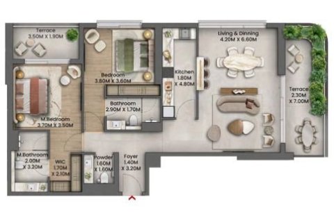 Apartment in Talea in Maritime City, Dubai 1 bedroom, 70 sq.m. № 103899 - photo 17