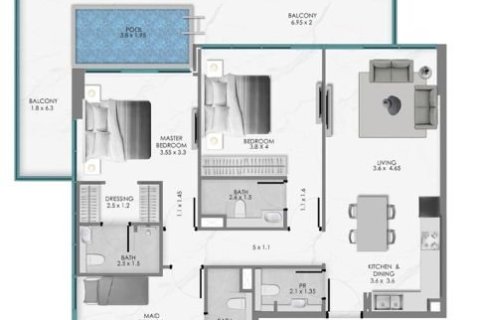 Apartment in Ocean Bay by SD in Dubai 1 bedroom № 103898 - photo 9