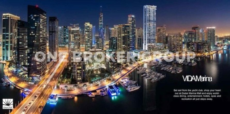 Apartamento en VIDA RESIDENCES DUBAI MARINA en Vida Residences Dubai Marina, Dubai Marina, Dubai, 1 dormitorio, 93.5 m², № 30459