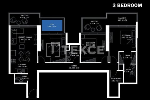 Appartement à Jumeirah Village Circle, Dubai, 3 chambres, 138 m², № 9400 - photo 20