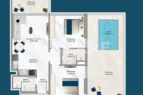 Купить квартиру в Dubai Silicon Oasis, Дубай: 1 спальня, 58м², № 11342 - фото 29