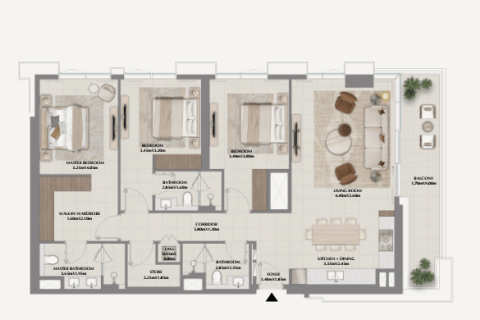 Apartment in Dubai 1 bedroom, 69 sq.m. № 103486 - photo 3