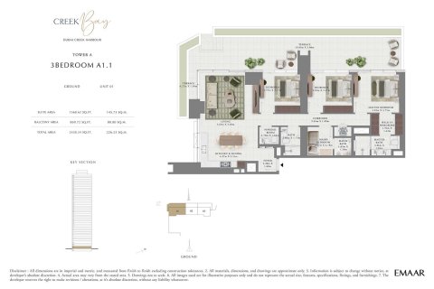 Apartamento en Dubai Creek Harbour, Dubai Creek Harbour (The Lagoons), Dubai, 1 dormitorio, 68 m², № 103444 - foto 7