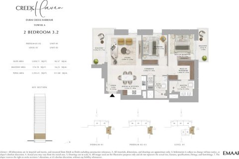 Apartment in Dubai Creek Harbour, Dubai Creek Harbour (The Lagoons), Dubai 1 bedroom, 68 sq.m. № 103445 - photo 3