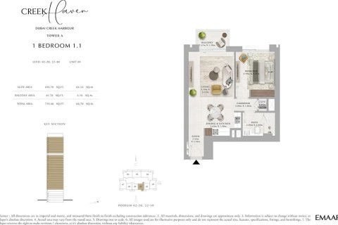 Apartment in Dubai Creek Harbour, Dubai Creek Harbour (The Lagoons), Dubai 1 bedroom, 68 sq.m. № 103445 - photo 4