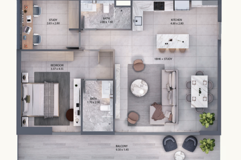 Apartment in Al Furjan, Dubai 1 bedroom, 73 sq.m. № 92276 - photo 6