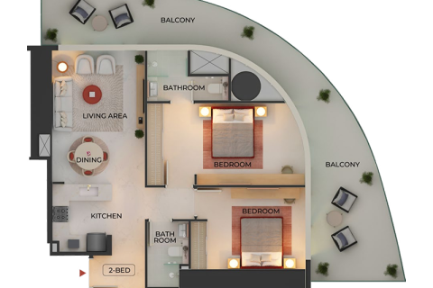 Apartment in Downtown Dubai (Downtown Burj Dubai), Dubai studio, 35 sq.m. № 92268 - photo 11