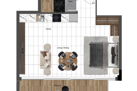 Apartment in Jumeirah Village Circle, Dubai studio, 62 sq.m. № 92259 - photo 7