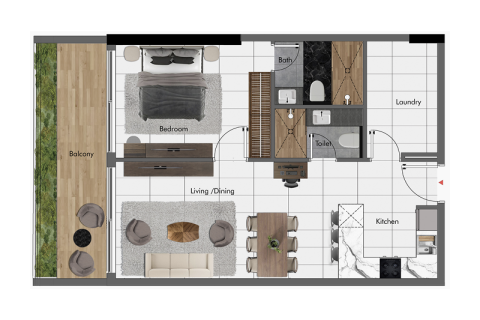 Apartment in Jumeirah Village Circle, Dubai studio, 62 sq.m. № 92259 - photo 5