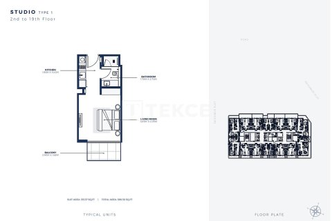 Appartement à Dubai, 2 chambres, 145 m², № 89851 - photo 19