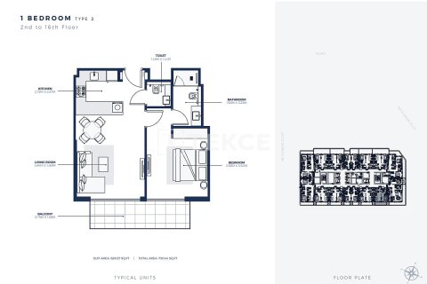 Appartement à Dubai, 2 chambres, 145 m², № 89851 - photo 24