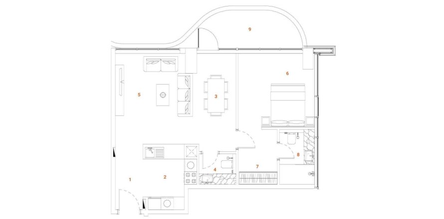 Apartment in THE ORCHARD PLACE in Jumeirah Village Circle, Dubai 1 bedroom, 76.87 sq.m. № 31172