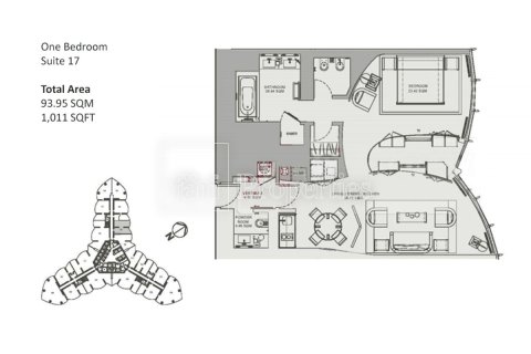 Apartment in Downtown Dubai (Downtown Burj Dubai), Dubai 1 bedroom, 91.6 sq.m. № 10769 - photo 24