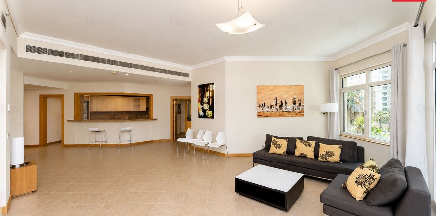 Квартира в Пальме Джумейре, Дубай, 3 спальни, 205м², № 134821