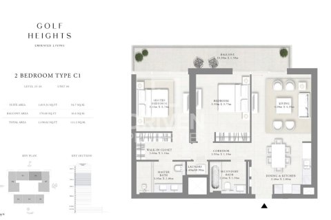 Apartment in Emirates Hills, Dubai 2 bedrooms, 111 sq.m. № 19759 - photo 14