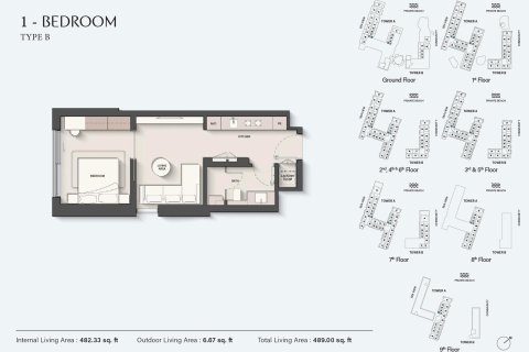 Apartment in Dubai 1 bedroom, 45 sq.m. № 103422 - photo 5