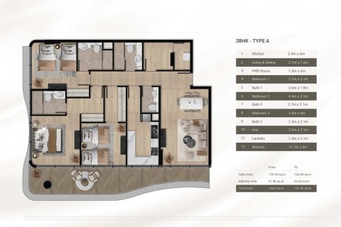 Apartamento en Al Furjan, Dubai, 1 dormitorio, 69 m², № 103424 - foto 11