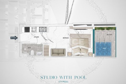 Купить квартиру в Majan, Дубай: 1 спальня, 75м², № 83409 - фото 15