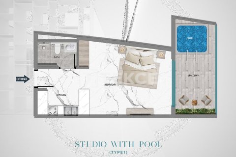 Купить квартиру в Majan, Дубай: 1 спальня, 75м², № 83409 - фото 14