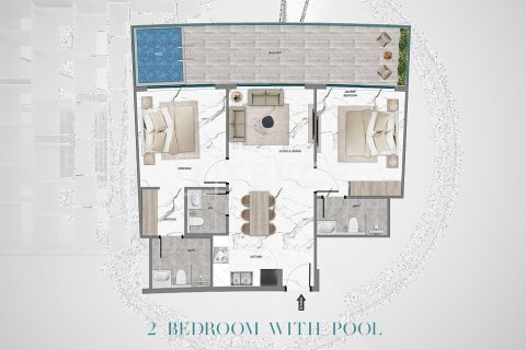 Купить квартиру в Majan, Дубай: 1 спальня, 75м², № 83409 - фото 18