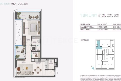 Apartment in Dubai 2 bedrooms, 98 sq.m. № 104642 - photo 2
