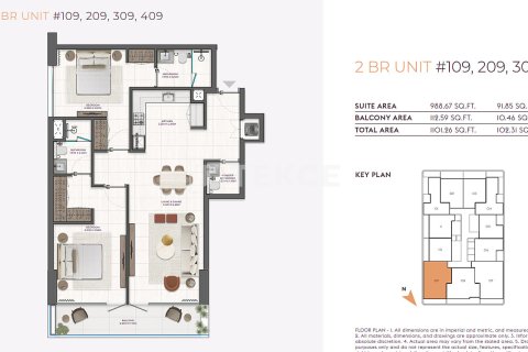 Apartment in Dubai 2 bedrooms, 98 sq.m. № 104642 - photo 4