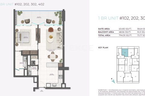 Apartment in Dubai 1 bedroom, 61 sq.m. № 104641 - photo 24