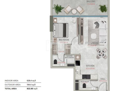 Купить квартиру в Falcon City of Wonders, Дубай: 2 спальни, 108м², № 104643 - фото 9