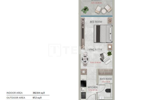 Купить квартиру в Falcon City of Wonders, Дубай: 2 спальни, 108м², № 104643 - фото 7