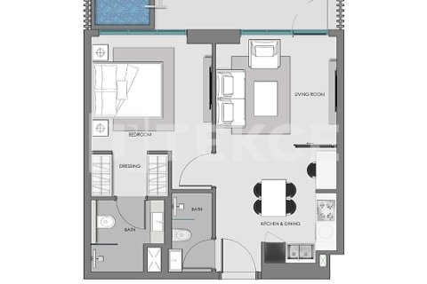 Apartment in Arjan, Dubai 1 bedroom, 61 sq.m. № 70771 - photo 20