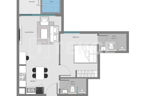 Apartment in Arjan, Dubai 1 bedroom, 61 sq.m. № 70771 - photo 15