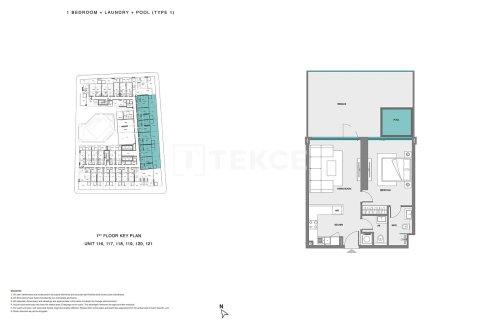 Apartment in Dubai Land, Dubai 2 bedrooms, 120 sq.m. № 70774 - photo 19